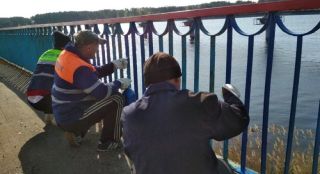 Минскоблдорстрой во время субботника приводил в порядок дороги