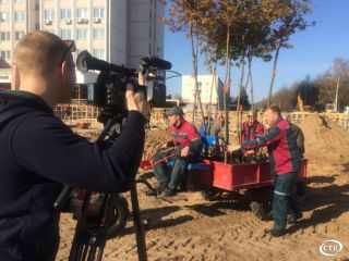 Работники ОАО «Беларуськалий» вышли на благоустройство территории