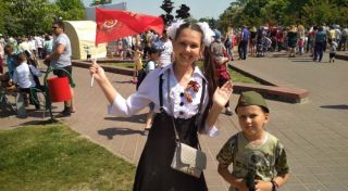 Фотоотчет: празднование Дня Победы в Солигорске