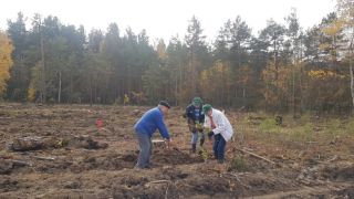 В Листопадовичах высадили лес в честь 100-летия ВЛКСМ