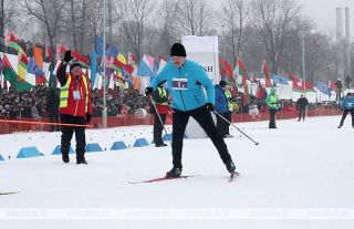 Команда Президента Беларуси победила в эстафете на "Минской лыжне"