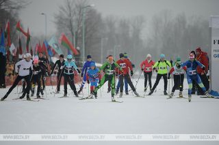 Команда Президента Беларуси победила в эстафете на "Минской лыжне"