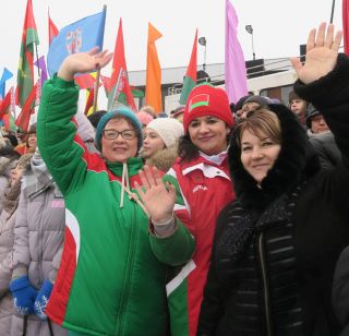 Команда Президента Беларуси победила в эстафете на "Минской лыжне"