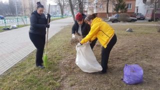 Фоторепортаж: субботник в Солигорском районе