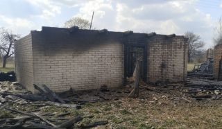 Загорание хозяйственных построек в Солигорском районе