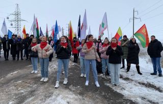 Автопробег «Патриоты Беларуси» встречают в Солигорском районе
