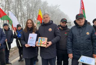 Автопробег «Патриоты Беларуси» встречают в Солигорском районе