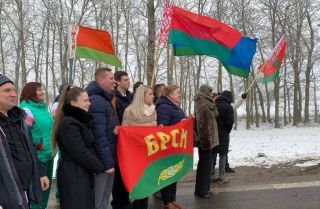 Автопробег «Патриоты Беларуси» встречают в Солигорском районе