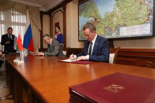 Визит делегации Минской области во главе с председателем Миноблисполкома в Ленинградскую область