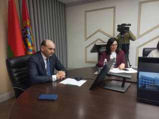 Председатель Солигорского райисполкома Анатолий Лодыга провел большую пресс-конференцию для СМИ района