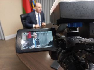 Председатель Солигорского райисполкома Анатолий Лодыга провел большую пресс-конференцию для СМИ района