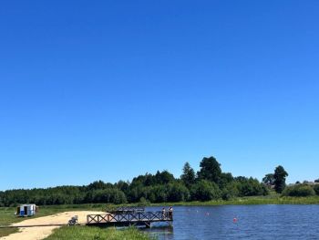 Пляж в Красной Слободе преображается. Сейчас идут работы по строительству парковки