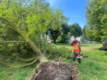 В Солигорке устраняют последствия непогоды