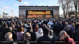 Торжественная церемония чествования аграриев на фестивале-ярмарке "Дажынкі-2024" в Мостах