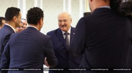Президент Беларуси Александр Лукашенко встретился с фельдмаршалом и верховным главнокомандующим Ливийской национальной армией Халифой Белкасимом Хафтаром