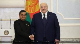 Президент Беларуси Александр Лукашенко  принял верительные грамоты послов девяти стран