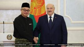 Президент Беларуси Александр Лукашенко  принял верительные грамоты послов девяти стран