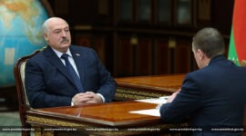 Президент Беларуси Александр Лукашенко  принял с докладом Премьер-министра Беларуси Александра Турчина