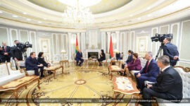 Александр Лукашенко  встретился с председателем Вече народов Республики Сербской Боснии и Герцеговины Сребренкой Голич