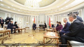 Александр Лукашенко  встретился с председателем Вече народов Республики Сербской Боснии и Герцеговины Сребренкой Голич