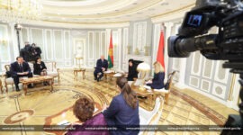 Александр Лукашенко  встретился с председателем Вече народов Республики Сербской Боснии и Герцеговины Сребренкой Голич