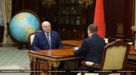 Президент Беларуси Александр Лукашенко  принял с докладом Премьер-министра Александра Турчина
