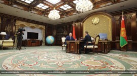 Президент Беларуси Александр Лукашенко  принял с докладом Премьер-министра Александра Турчина