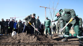 Участие в республиканском субботнике