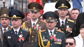 Районный митинг и возложение цветов к памятнику «Скорбящая мать». Фоторепортаж