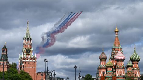 Александр Лукашенко в Москве принимает участие в торжествах в честь Дня Победы