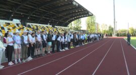 Готовы к труду и обороне! На стадионе «Шахтер» прошла сдача Государственного физкультурно-оздоровительного комплекса. И это было незабываемо!