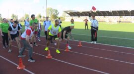 Готовы к труду и обороне! На стадионе «Шахтер» прошла сдача Государственного физкультурно-оздоровительного комплекса. И это было незабываемо!