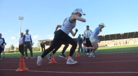 Готовы к труду и обороне! На стадионе «Шахтер» прошла сдача Государственного физкультурно-оздоровительного комплекса. И это было незабываемо!