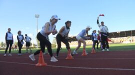 Готовы к труду и обороне! На стадионе «Шахтер» прошла сдача Государственного физкультурно-оздоровительного комплекса. И это было незабываемо!