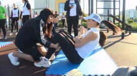 Готовы к труду и обороне! На стадионе «Шахтер» прошла сдача Государственного физкультурно-оздоровительного комплекса. И это было незабываемо!