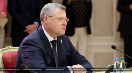 Встреча с губернатором Астраханской области России Игорем Бабушкиным