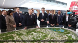 Александр Лукашенко принял участие в торжественной церемонии открытия Международного выставочного центра в Минске