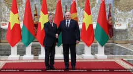 Встреча Президента Беларуси Александра Лукашенко и Генерального секретаря Центрального комитета Коммунистической партии Вьетнама То Лама проходит сегодня