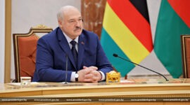 Александр Лукашенко  провел переговоры с Президентом Зимбабве Эммерсоном Мнангагвой во Дворце Независимости