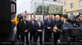 Посещение деревоперерабатывающего комплекса "Лясковичи" в Петриковском районе