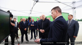 Посещение деревоперерабатывающего комплекса "Лясковичи" в Петриковском районе