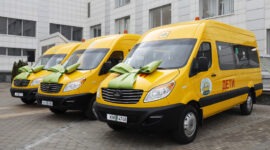 Новые автобусы -  новые возможности. Тематический проект Беларусбанка охватил еще шесть школ