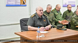 Александр Лукашенко  посетил центр подготовки и применения беспилотных авиационных комплексов в Березовском районе Брестской области