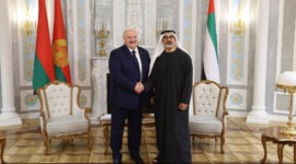 Встреча с Наследным принцем Абу-Даби шейхом Халедом бен Мухаммедом бен Заидом аль-Нахайяном