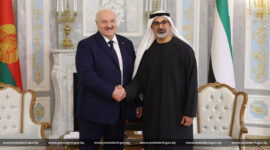 Встреча с Наследным принцем Абу-Даби шейхом Халедом бен Мухаммедом бен Заидом аль-Нахайяном