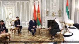 Встреча с Наследным принцем Абу-Даби шейхом Халедом бен Мухаммедом бен Заидом аль-Нахайяном