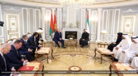 Встреча с Наследным принцем Абу-Даби шейхом Халедом бен Мухаммедом бен Заидом аль-Нахайяном