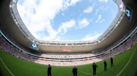 Лукашенко прибыл на церемонию открытия Национального футбольного стадиона