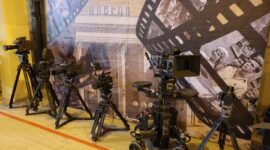 Александр Лукашенко посещает киностудию "Беларусьфильм"