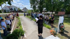 «Памяти погибших». Митинг, посвященный Дню памяти и скорби, прошел в агрогородке Долгое